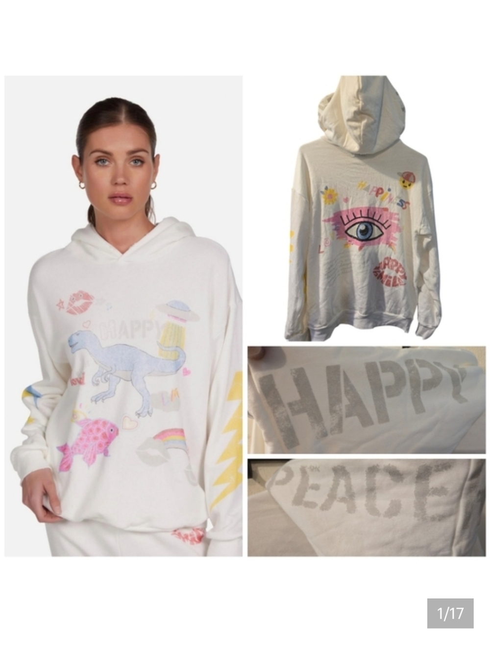 Lauren Moshi Harmony Dino Elements hoodie